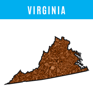 Rubber mulch in Virginia