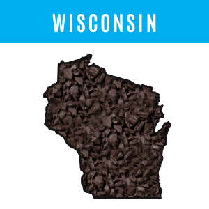 Rubber mulch in Wisconsin